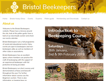 Tablet Screenshot of bristolbeekeepers.org.uk